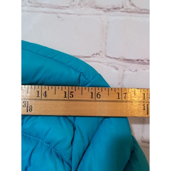 Turbine SPS Self Pack System Down Jacket Women’s Large Teal Lightweight Packable - Picture 10 of 13